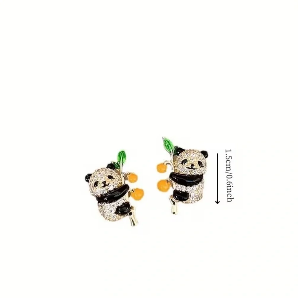Cute Panda Stud Earrings 🐼
